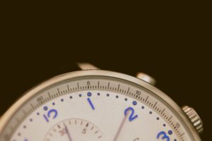 The Top View Version of a Clock in Brass