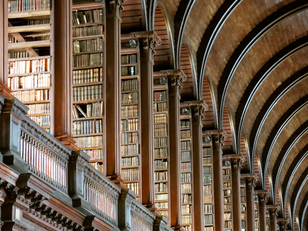 A Large Library With Lots of Books